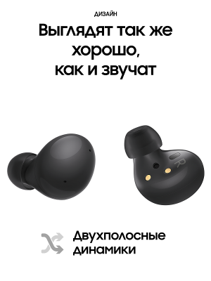 Наушники Samsung Galaxy Buds 2 черный купить по привлекательной цене 8 200 ₽ - вид 3 миниатюра